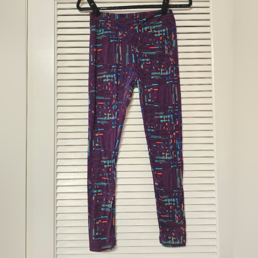 LulaRoe - Retro 80s Pattern Activewear Athletic Leggings